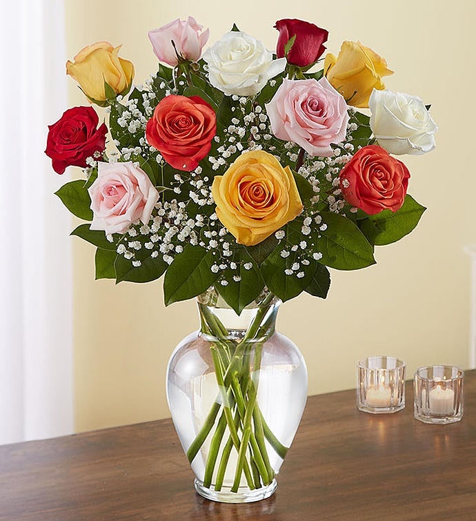 Rose Elegance™ Premium Long Stem Assorted Roses